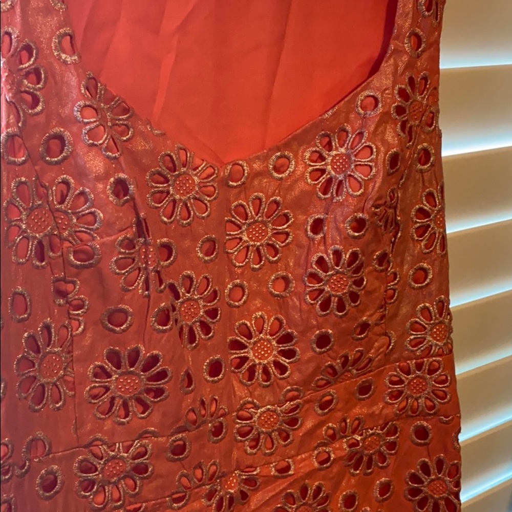 Anthropologie Maeve coral color sleeveless dress - Picture 3 of 6